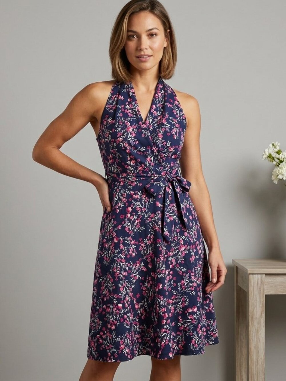 London Times Cotton Floral Dress Women’s Size 8